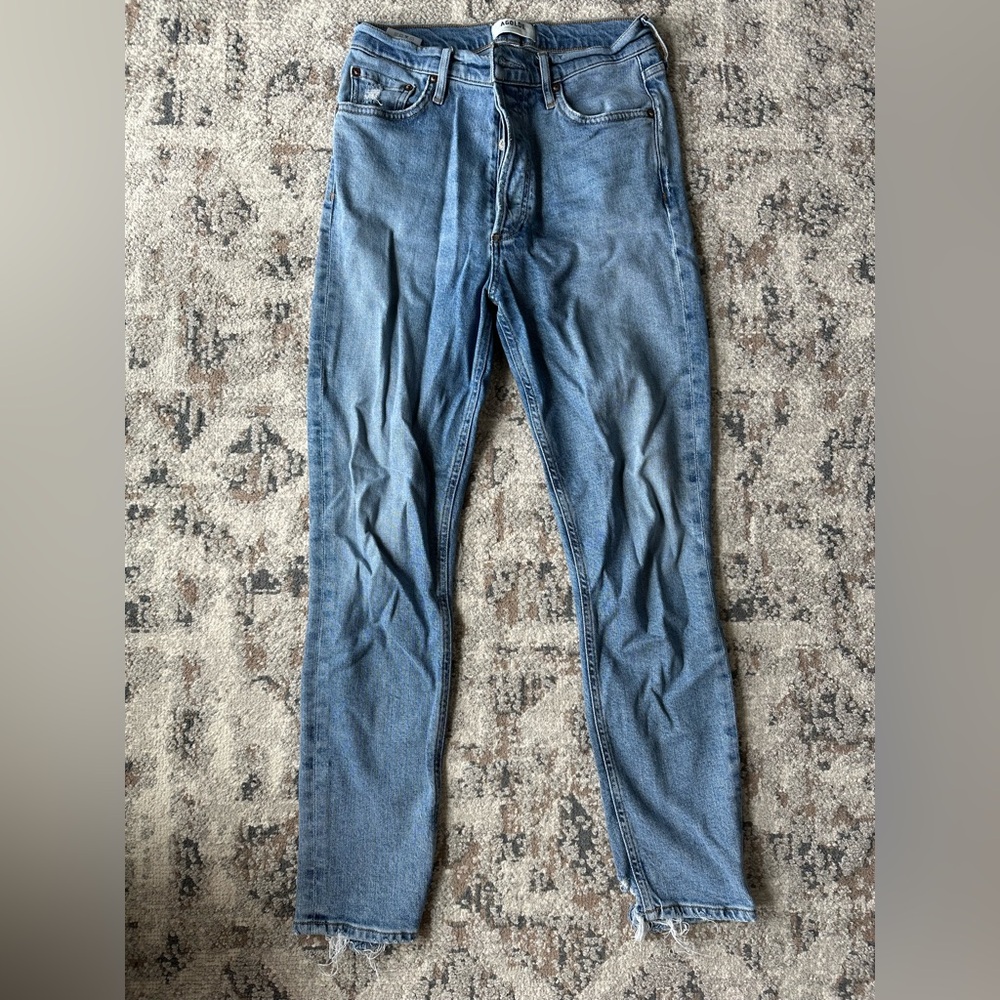 Agolde Blue Skinny Jeans Classic Style